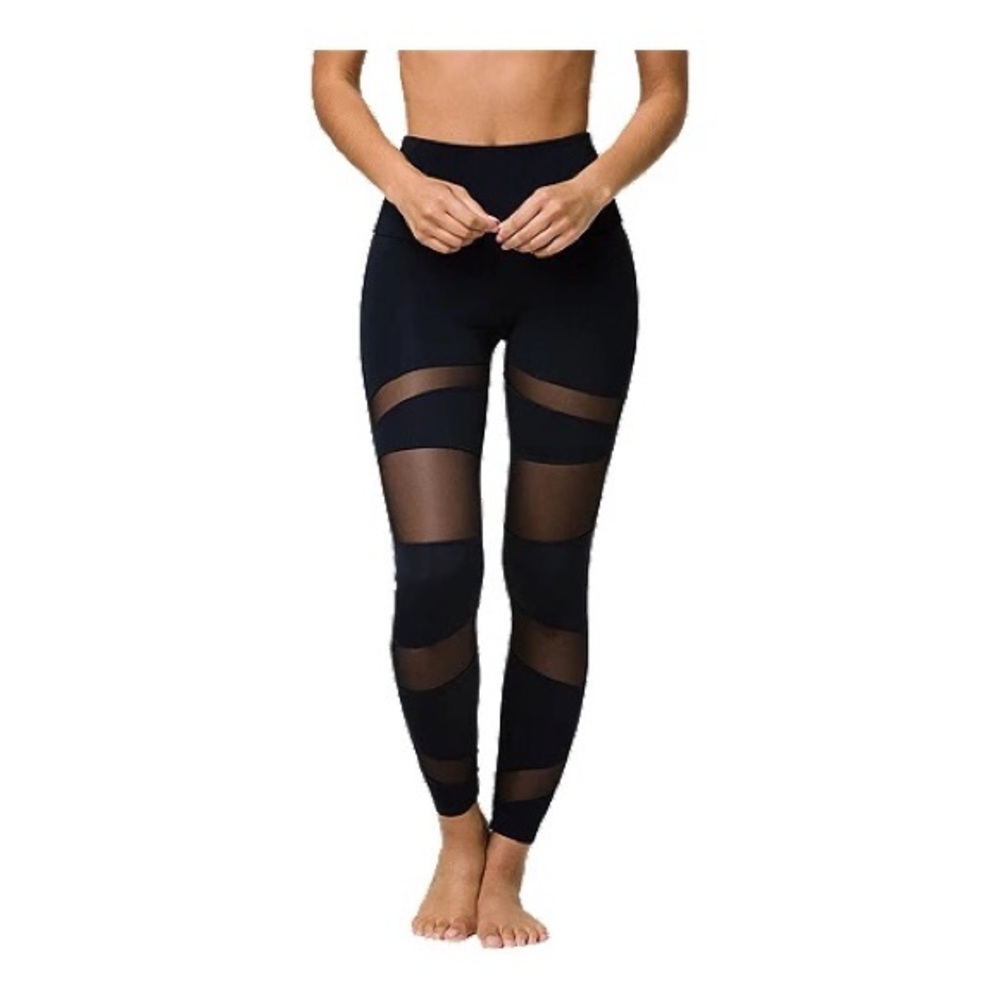 Onzie Black Mesh Panel Leggings